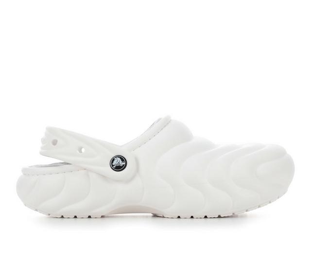 Adults' Crocs Classic Lined Overpuff Clog in White color