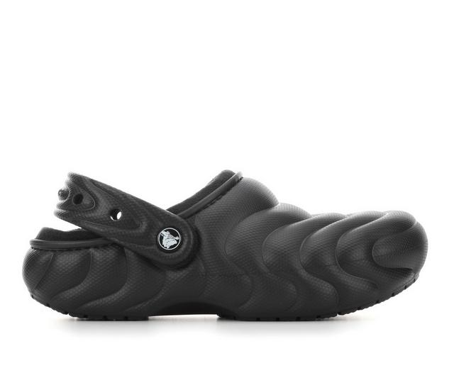 Adults' Crocs Classic Lined Overpuff Clog in Black color