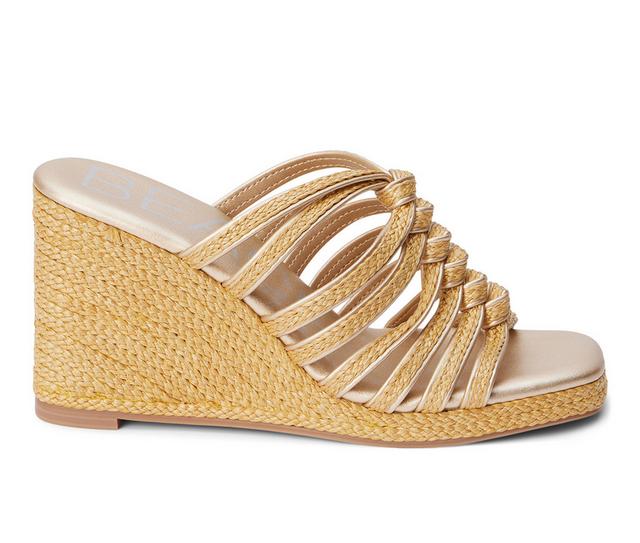 Women's Beach by Matisse Laney Wedge Sandals in Gold color