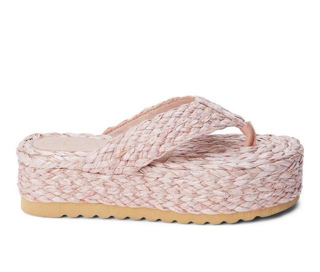 Women's Beach by Matisse Sailor Espadrille Platform Flip-Flops in Blush color