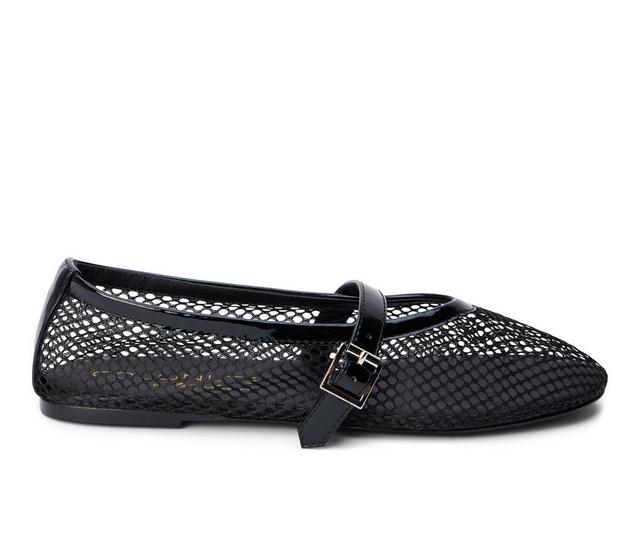 Women's Coconuts by Matisse Nolita Mary Jane Flats in Black color