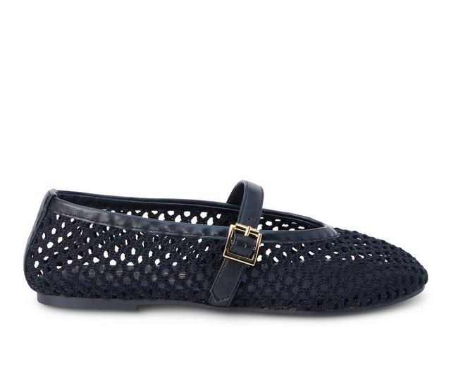Women's Coconuts by Matisse Nolita Mary Jane Flats in Ebony color