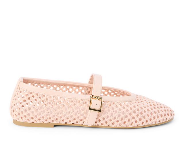 Women's Coconuts by Matisse Nolita Mary Jane Flats in Powder Pink color