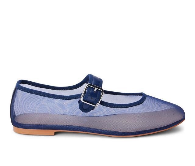 Women's Coconuts by Matisse Tribeca Mary Jane Flats in Navy color
