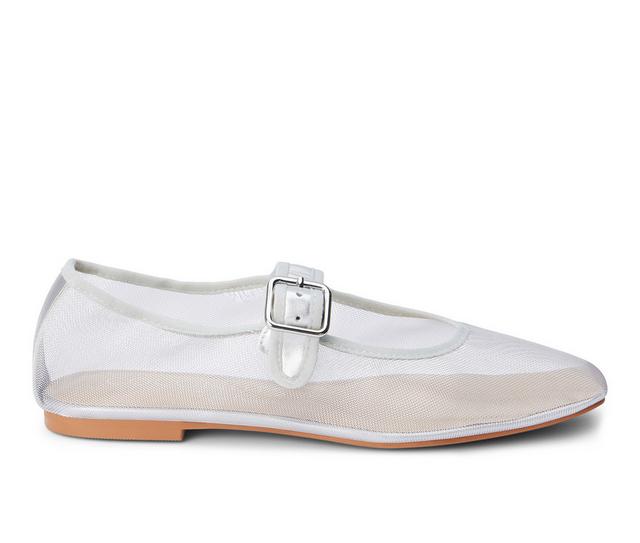 Women's Coconuts by Matisse Tribeca Mary Jane Flats in Silver color