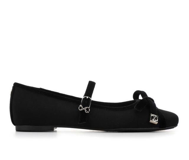 Women's Sam & Libby Flora Flats in Black color