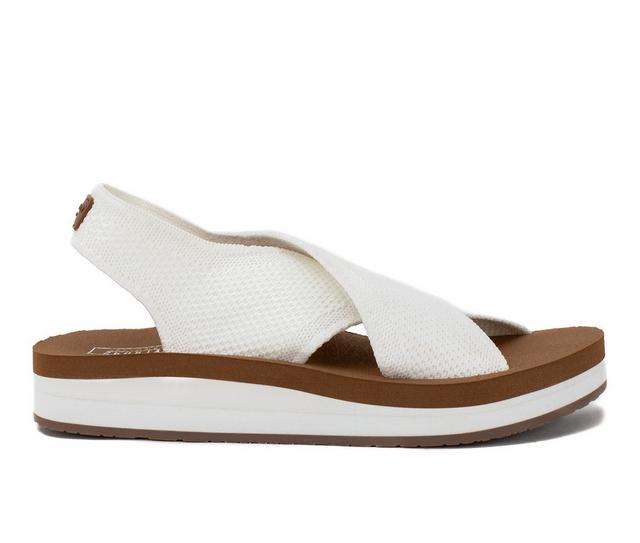 Women's Yellow Box Miranda Wedge Sandals in White color