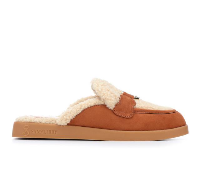 Women's Sam & Libby Shelby Cozy Mules in Chestnut color