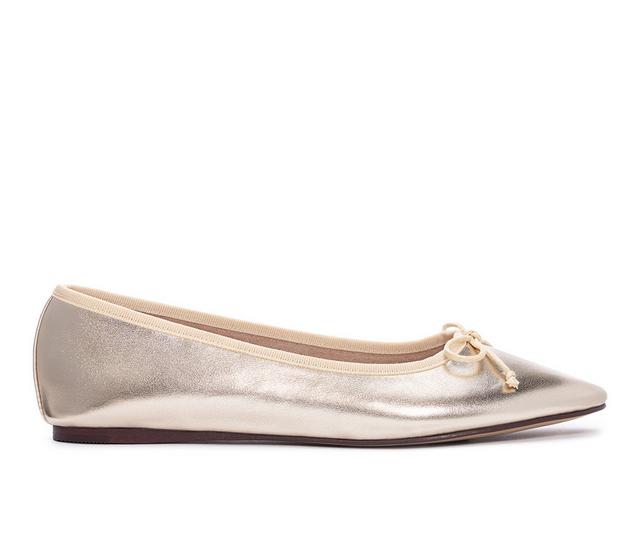Women's Chinese Laundry Audrey Flats in Gold color
