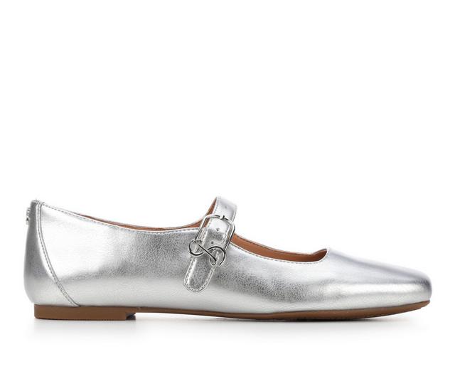 Women's Sam & Libby Fredi Flats in Silver color