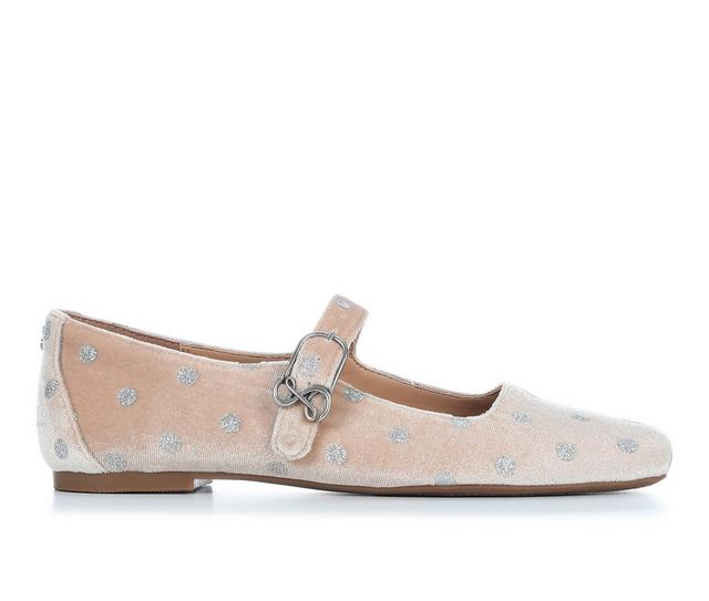 Women's Sam & Libby Fredi Flats in Champagne Vlvt color