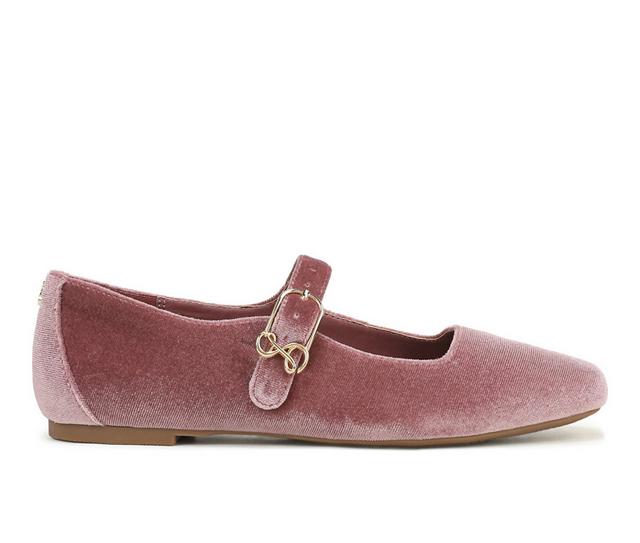 Women's Sam & Libby Fredi Flats in Dark Rose color