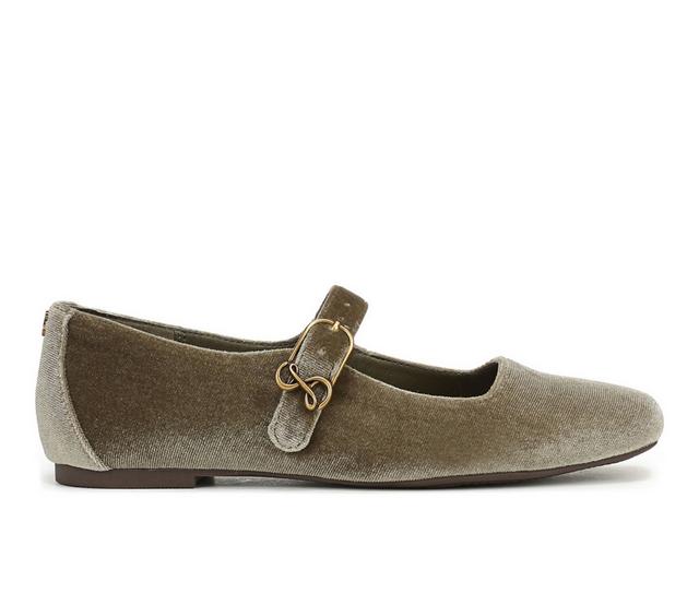 Women's Sam & Libby Fredi Flats in Deep Olive color