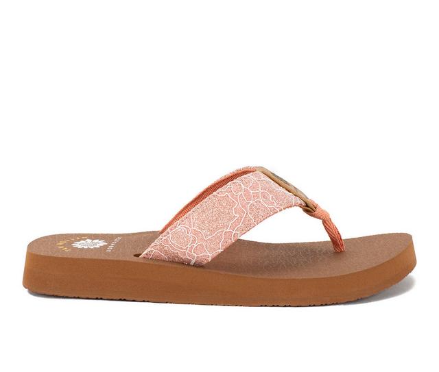 Women's Yellow Box Neva Flip-Flops in Blush color