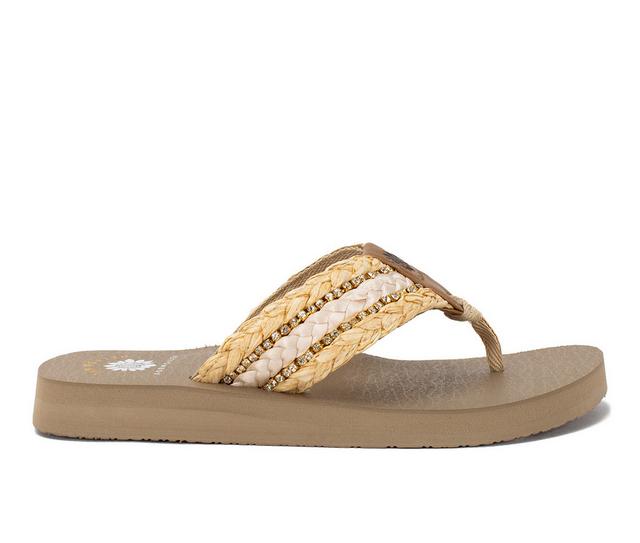 Women's Yellow Box Norla Flip-Flops in Natural color