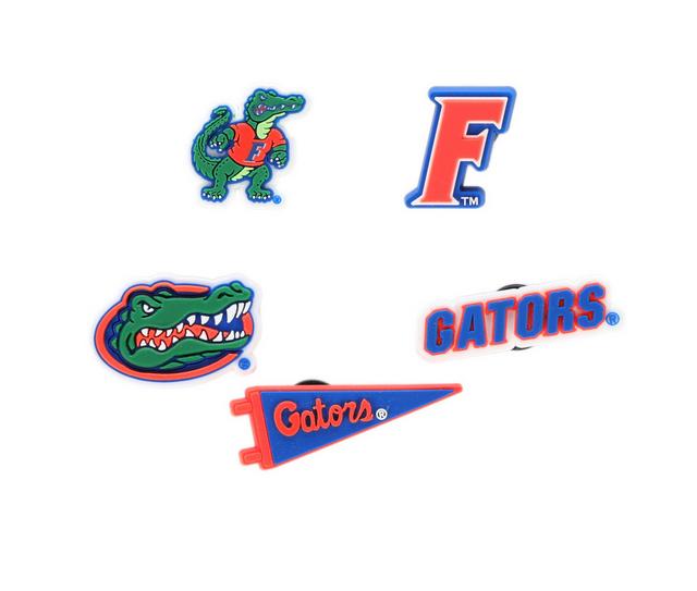 Crocs Jibbitz Collegiate 5 Pack in Florida color