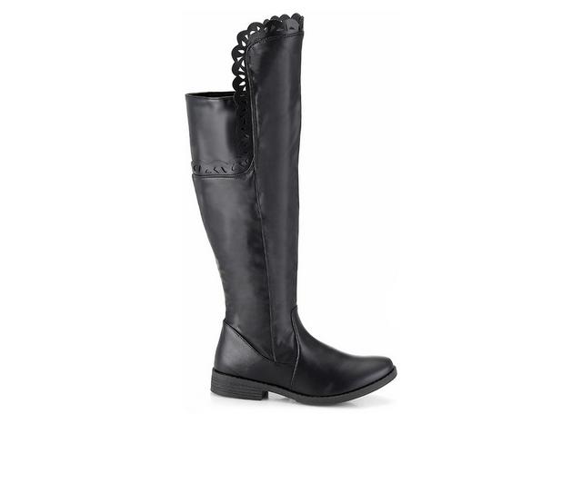 Women's Henry Ferrara Charm-504 Knee High Boots in Black color