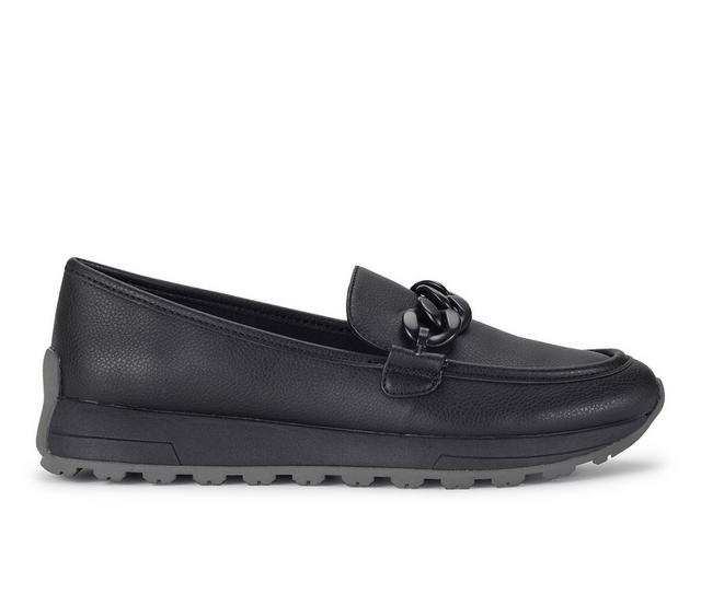 Women's Baretraps Gael Wedge Loafers in Black/Black color