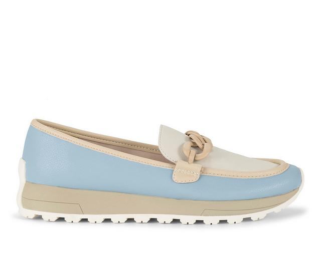 Women's Baretraps Gael Wedge Loafers in Island Blue color