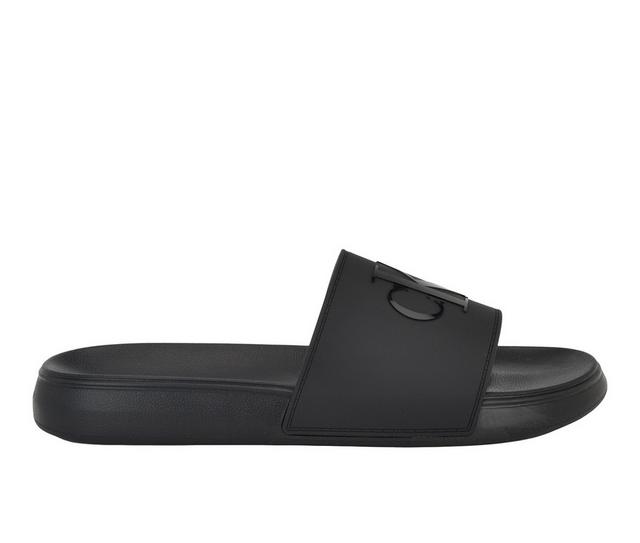 Men's Calvin Klein Wiston Sport Slides in Black color
