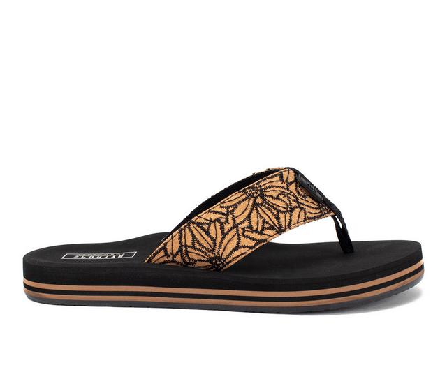 Women's Yellow Box Rina Flip-Flops in Black color
