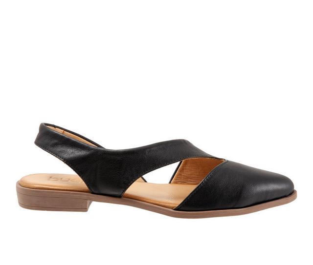 Women's Bueno Bianca Slingback Flats in Black color