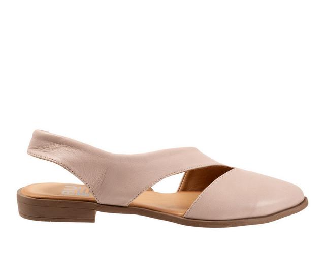 Women's Bueno Bianca Slingback Flats in Light Grey color