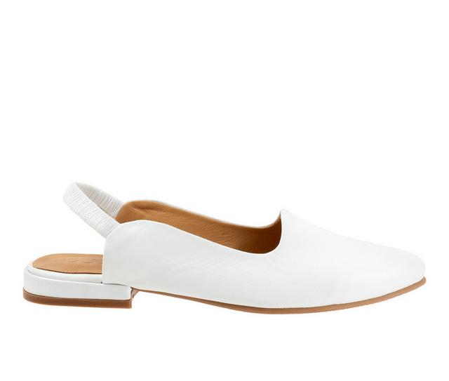 Women's Bueno Indie Slingback Mules in White color