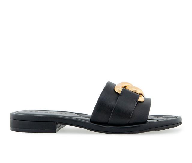 Women's Aerosoles Big Charm Sandals in Black color