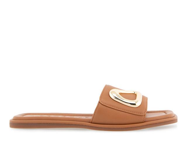 Women's Aerosoles Blaire Sandals in Tan Leather color