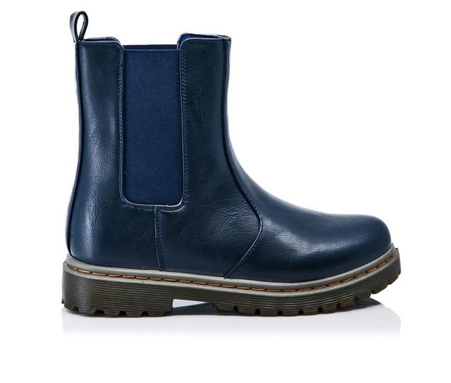 Women's Henry Ferrara B906 Chelsea Boots in Navy color