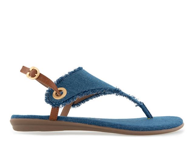 Women's Aerosoles Conclusion Sandals in Blue Denim color