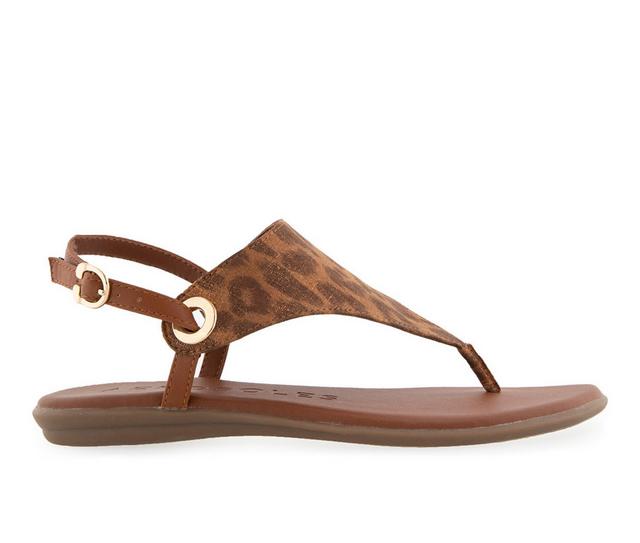 Women's Aerosoles Conclusion Sandals in Leopard Metalli color