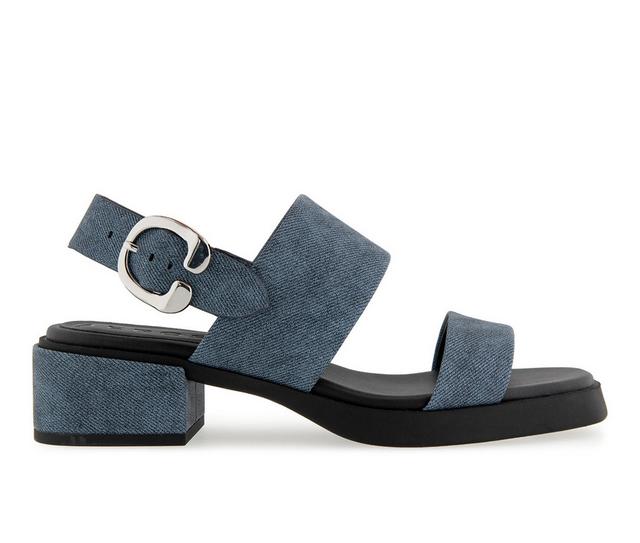 Women's Aerosoles Dove Dress Sandals in Blue Jean color