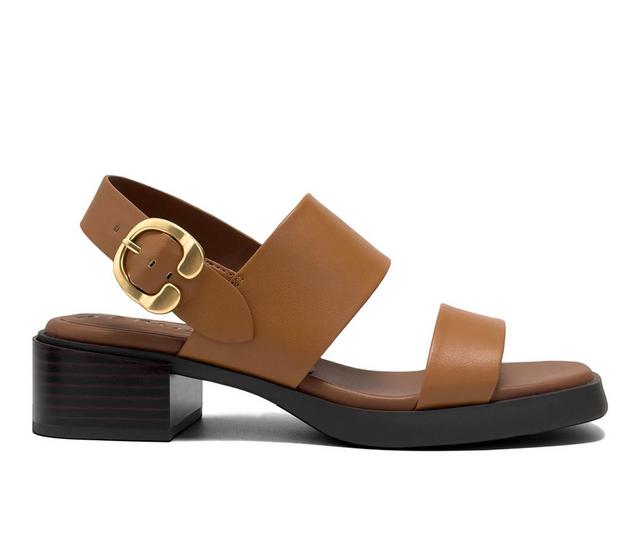 Women's Aerosoles Dove Dress Sandals in Dark Tan color