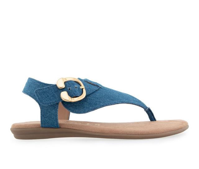 Women's Aerosoles Isa Sandals in Blue Denim color