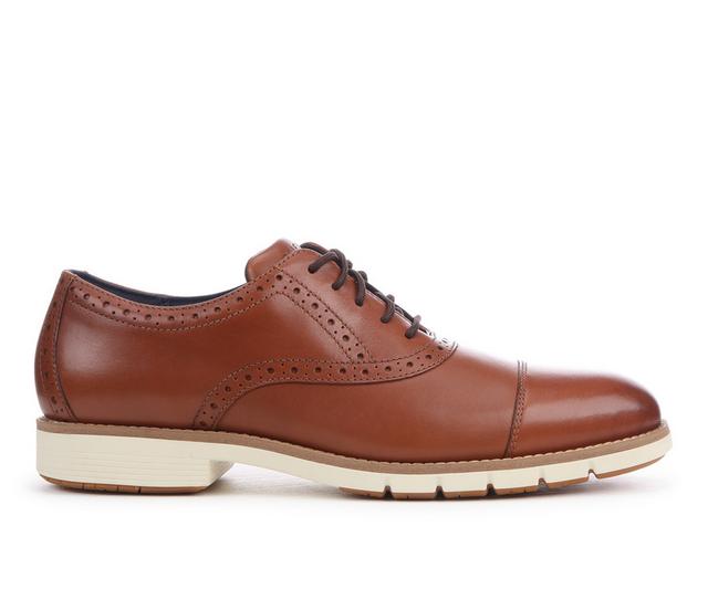 Men's Cole Haan Flexgrand + Captoe Oxford Dress Shoes in British Tan color