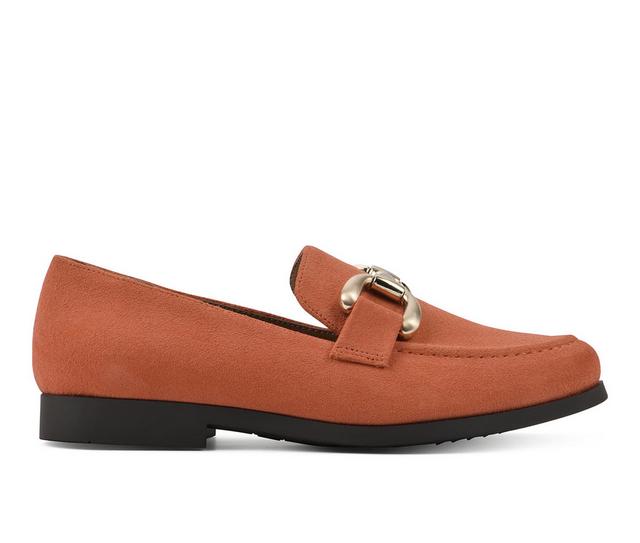 Women's White Mountain Cassino Loafers in Aperol Spritz color