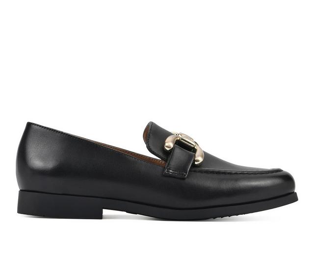 Women's White Mountain Cassino Loafers in Black color