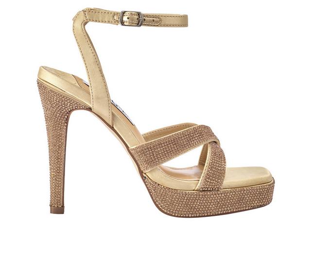 Women's Lady Couture Daisy Stiletto Sandals in Gold color