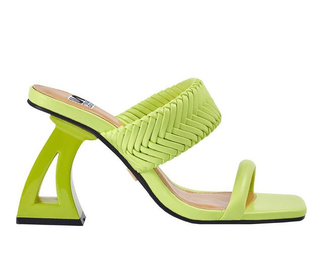 Women's Ninety Union Malibu Dress Sandals in Lime color