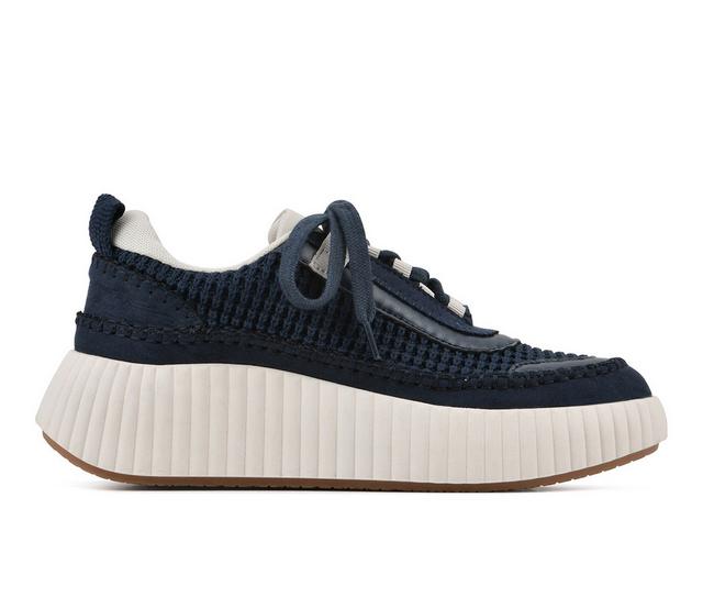 Women's White Mountain Dynastic Sneakers in Navy color