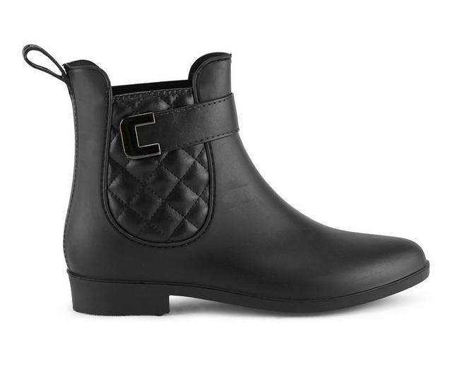 Women's Henry Ferrara Clarity Sky-5 Rain Boots in Black Matt color