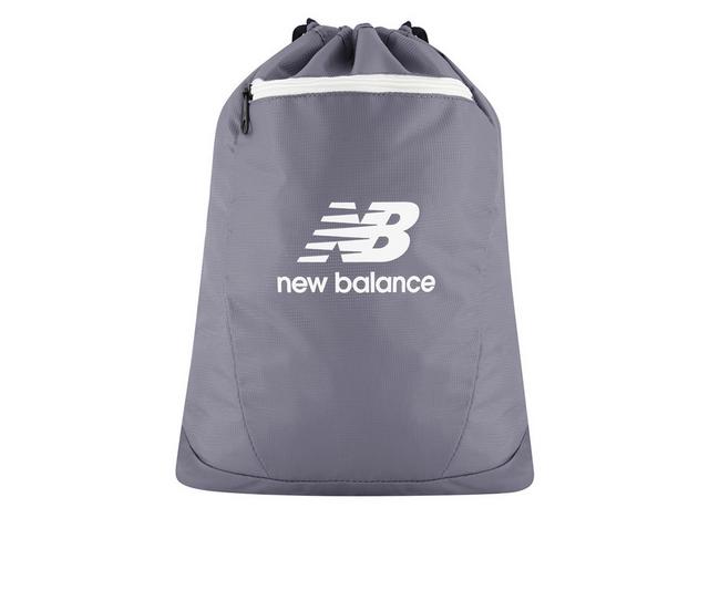 New Balance Flying Logo 17.5" Drawstring Bag in Grey color