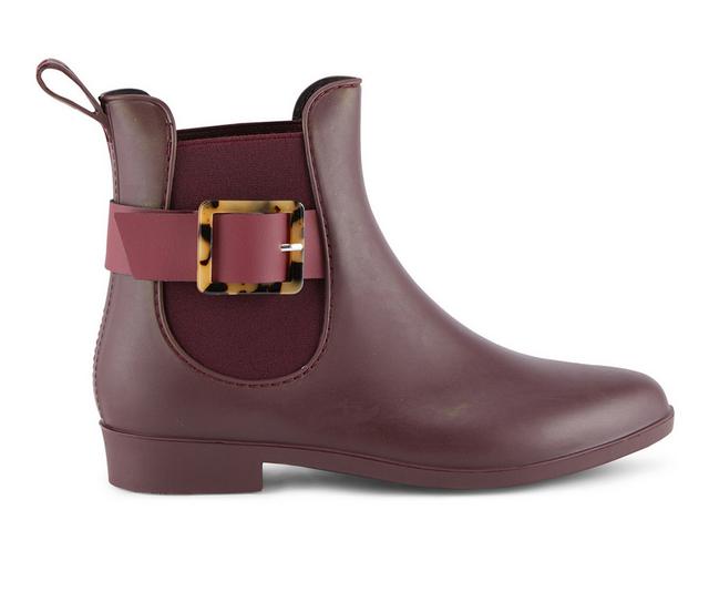 Women's Henry Ferrara Clarity-70 Rain Boots in Burgundy Matt color