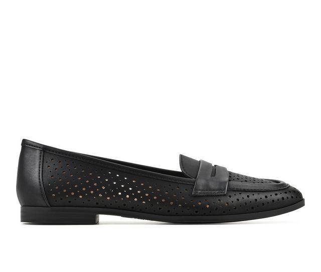 Women's White Mountain Noblest Loafers in Black color