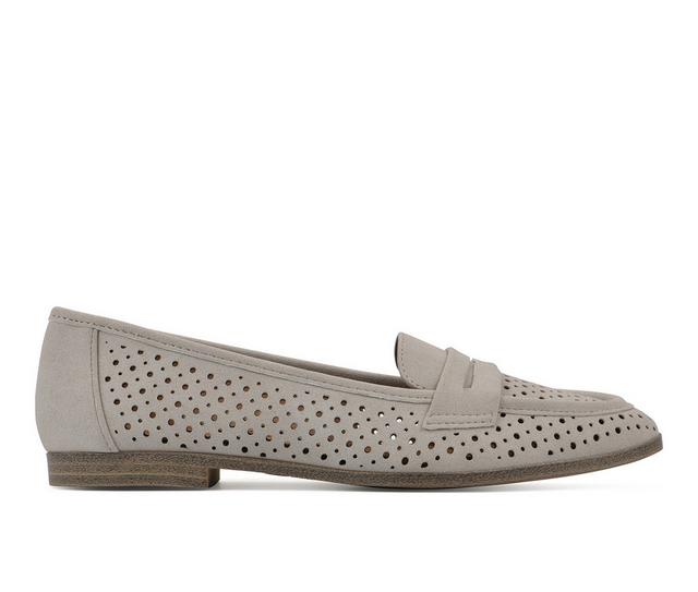 Women's White Mountain Noblest Loafers in Winter White color