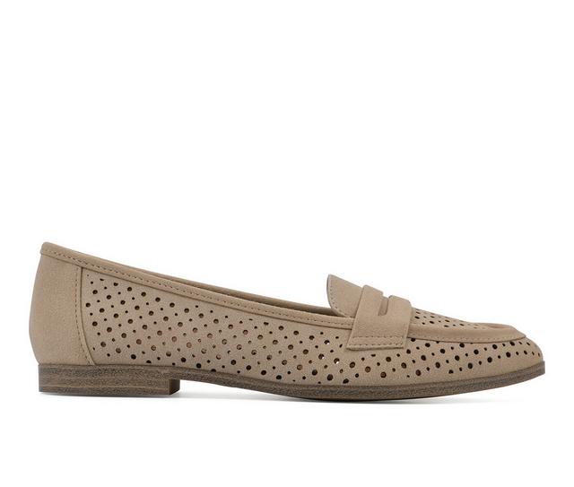 Women's White Mountain Noblest Loafers in Sand color
