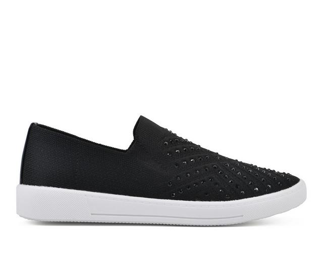 Women's White Mountain Upbring Slip On Shoes in Black color