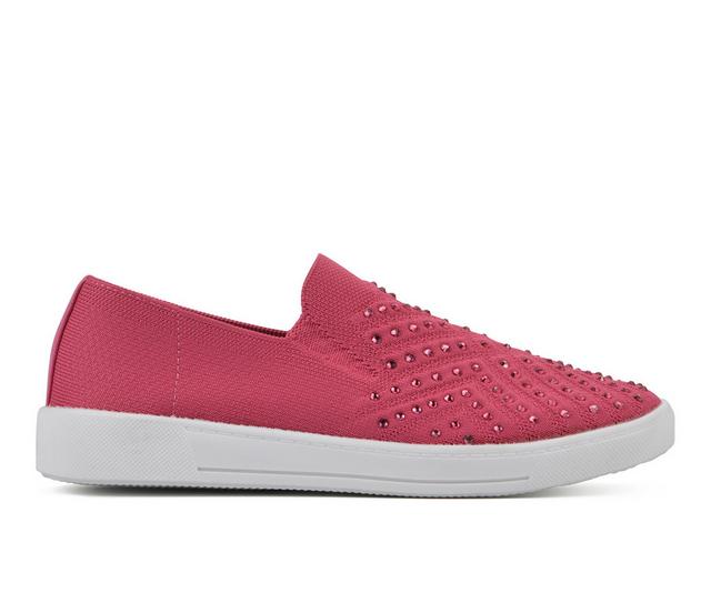 Women's White Mountain Upbring Slip On Shoes in Super Pink color